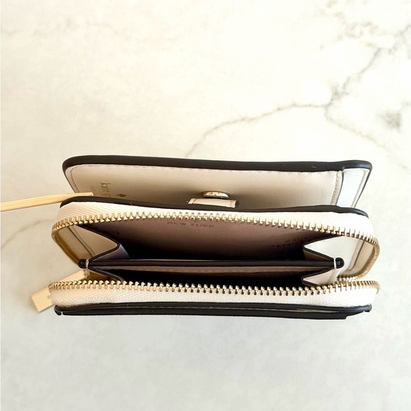 SOLD ELSEWHERE Kate Spade Staci Small Zip Around Bifold Wallet - Parchment - Picture 4 of 7